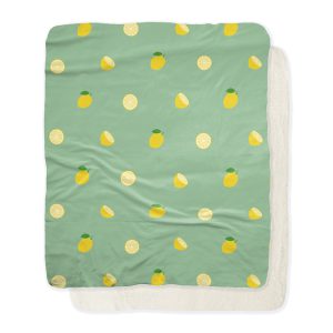 Fleece deken fresh lemon green